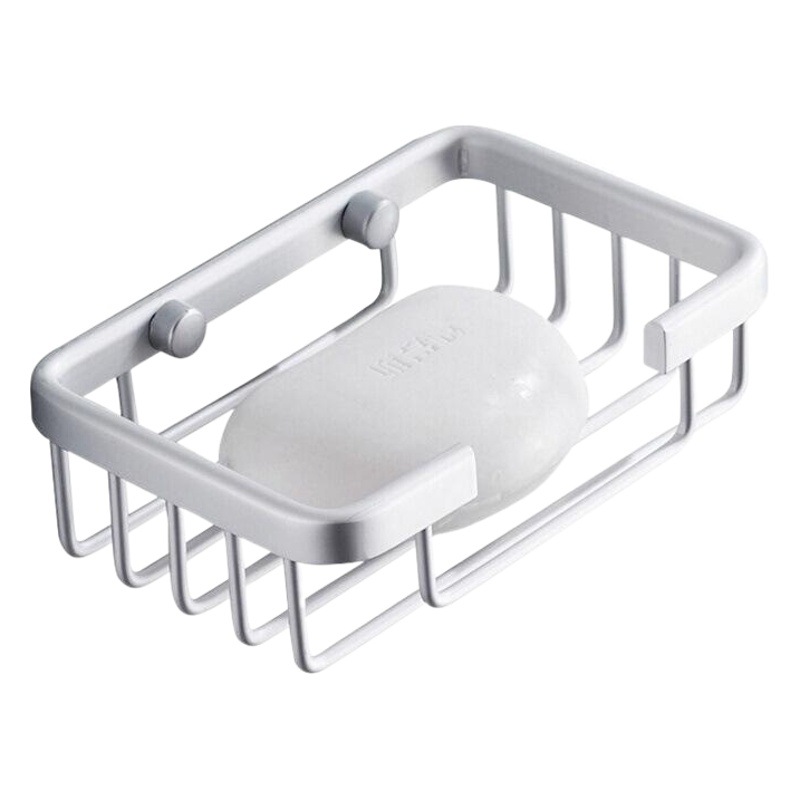 Space Aluminum Bathroom Toilet Soap Box Soap Net Soap Dish Wall Mounted Soap Rack Soap Box