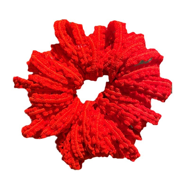 Banda de goma de los niños chino rojo diadema niñas lazo de pelo de bebé no duele el pelo Año Nuevo año pelo banda accesorios para el pelo