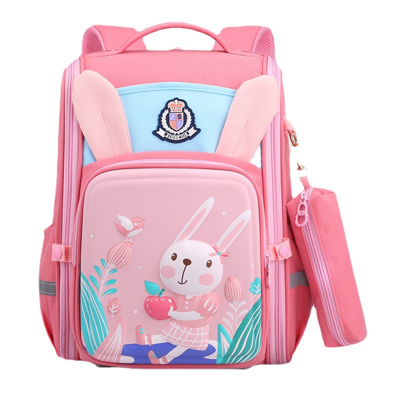 Transfronterizo mochila ultraligera para los estudiantes de la escuela primaria para reducir la carga de los niños la protección de la columna vertebral pequeña mochila escolar de los niños de dibujos animados 3D
