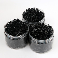 黑色一次性小皮筋女扎头高弹力耐用橡皮筋扎头发胶圈头绳发圈女童