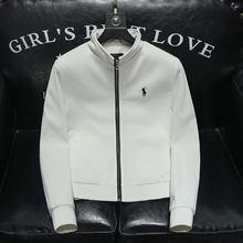 欧洲站2025年秋冬季新款男士时尚立领休闲个性青年薄款棉衣外套