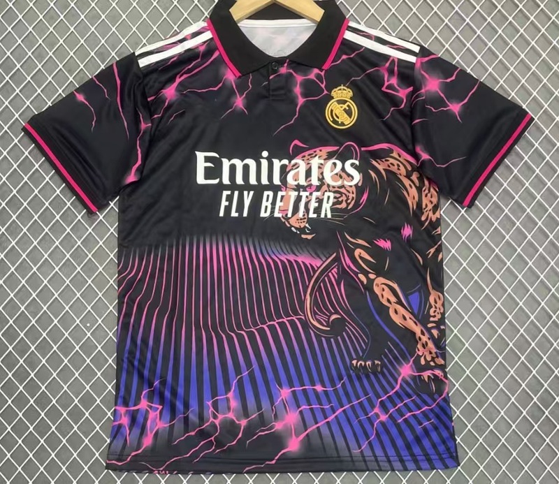 特别版足球服皇马巴西2526跨境短袖t恤休闲运动球衣球迷西甲球队|undefined