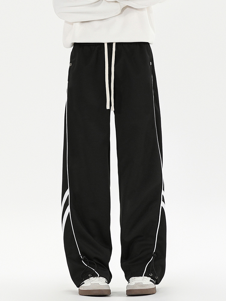 Fábrica directa de otoño 2025 nuevo estilo americano de moda hombre pantalones recto pantalones deportivos juveniles largos largos