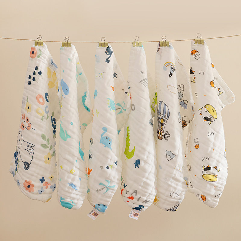 cartoon gauze scarf for new born