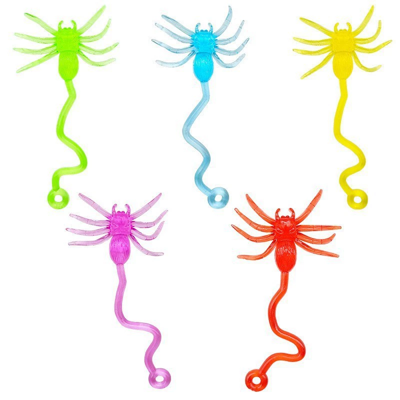 Elastic ghost telescopic toy, (Cross-border trading), spider, halloween, creative trick