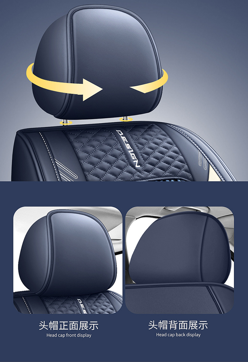 Summer Breathable Ice Silk Seat Cover, Universal for All Seasons, Fully Enclosed Car Seat Cushion, Breathable for Amazon North American Interiors