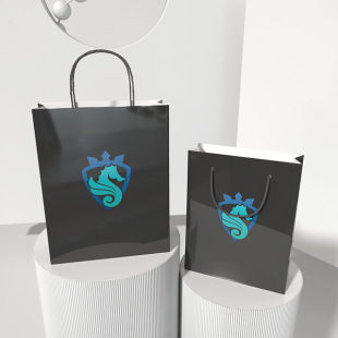 Custom gift bag handbag Kraft paper bag gift bag paper bag wholesale printed take-out packing bag garment bag