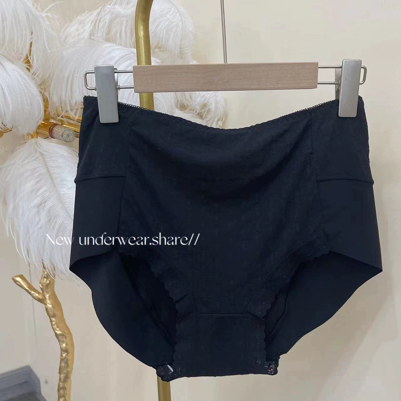 Cotton lace women's underwear, plus size, wholesale, high waist