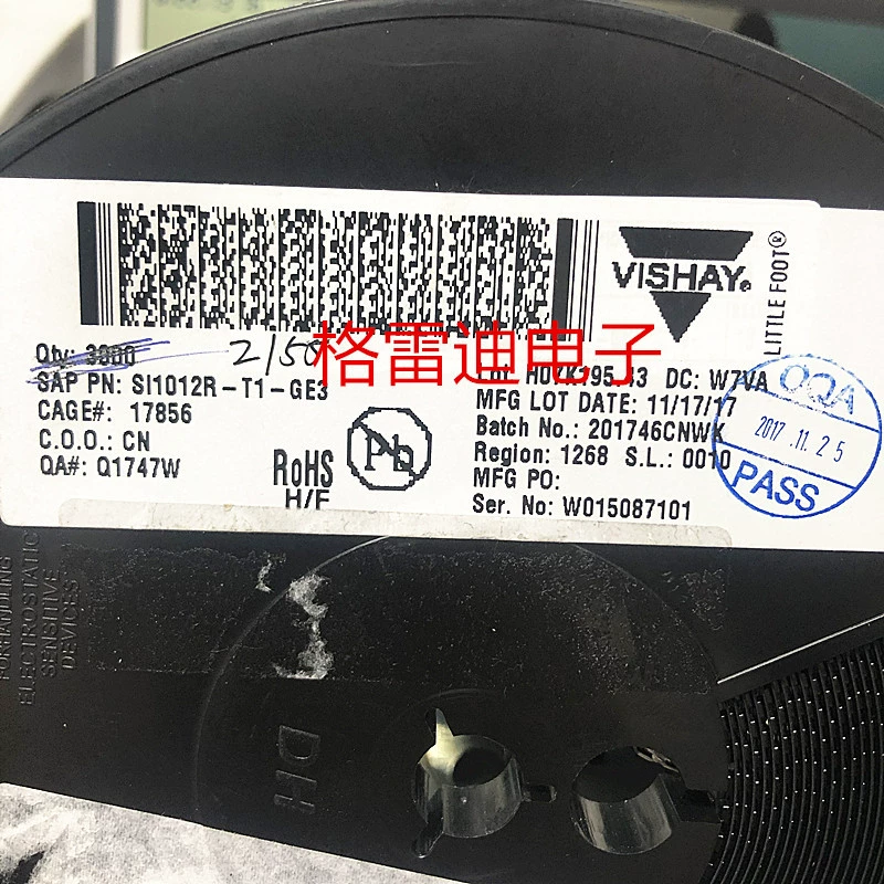 Совершенно новый оригинальный патч SI1012R-T1-GE3 SOT-723 с шелковой ширмой C, цифровой компонентный чип