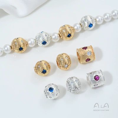 Zərgərlik ara hissələri – Pearl Barrel Beads