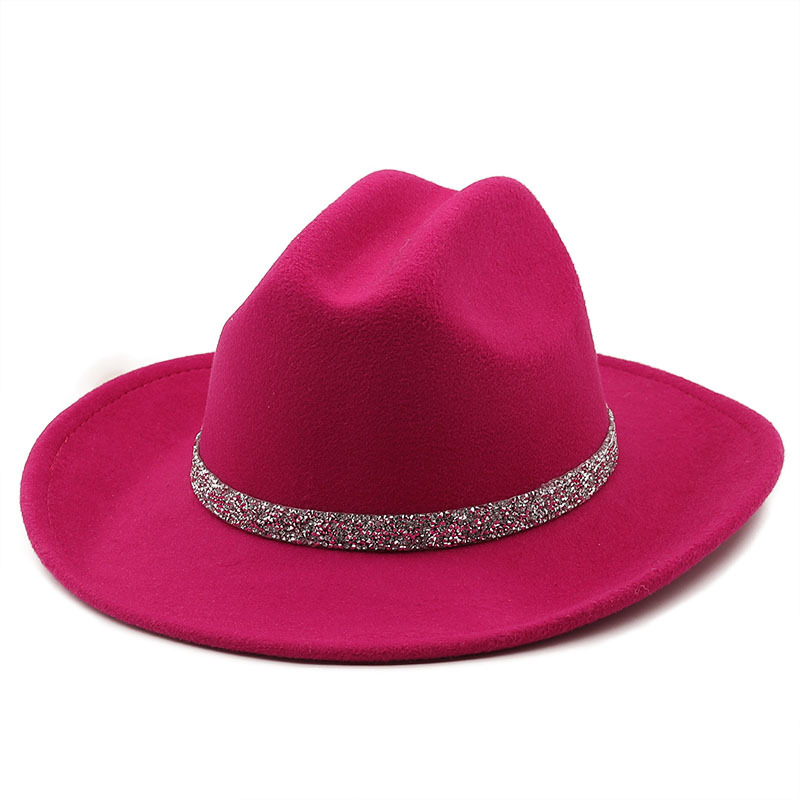 111g Weight Housewarming, Anniversary, Business, Wedding, Outdoor, Beach, Birthday, Festival, Shopping Occasion Polyester Material Solid Color Pattern Unisex Gender Basic Style Royal Blue, Grey, White, Pink, Purple, Red, Green, Blue, Camel, Yellow, Black Color Winter New Black Diamond Chain Woolen Hat Wholesale Nihaojewelry 17