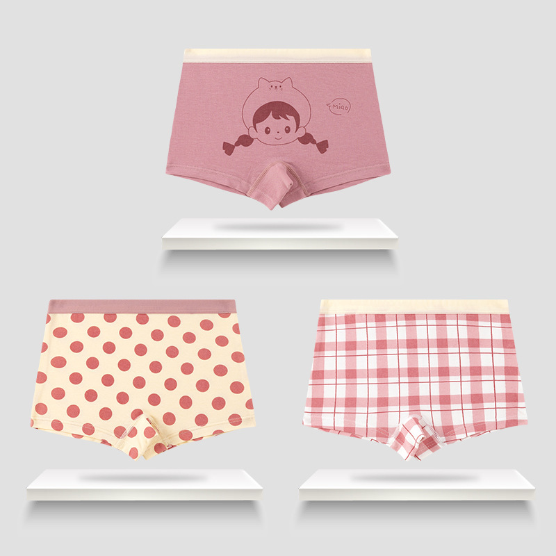 Girls' Underwear Boxer Pure Cotton Shorts Summer Thin Baby Girls' Briefs Big Children's Underwear