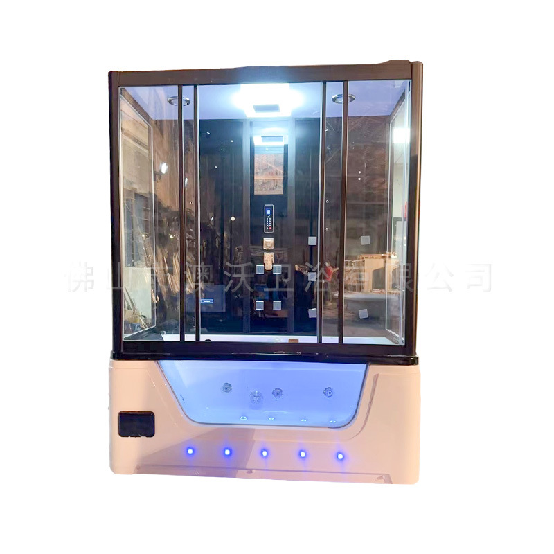 Acrílico ducha sala de vapor hogar Baño integrado vapor húmedo y seco partición Baño