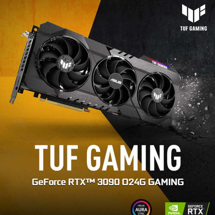 Продажа видеокарты NV RTX3090 TUF 24GB GDDR6, поставщик, качественный товар, хороший сервис