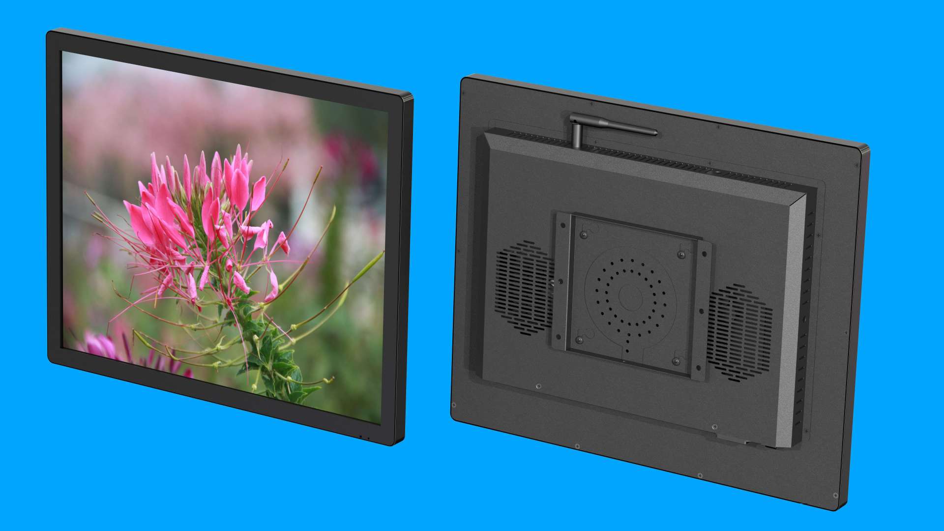 19寸19B款壁掛純平黑色效果圖