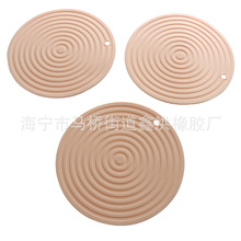 跨境硅胶隔热垫圆形螺纹大号桌垫餐垫硅胶鸡蛋垫子食品级硅胶垫片