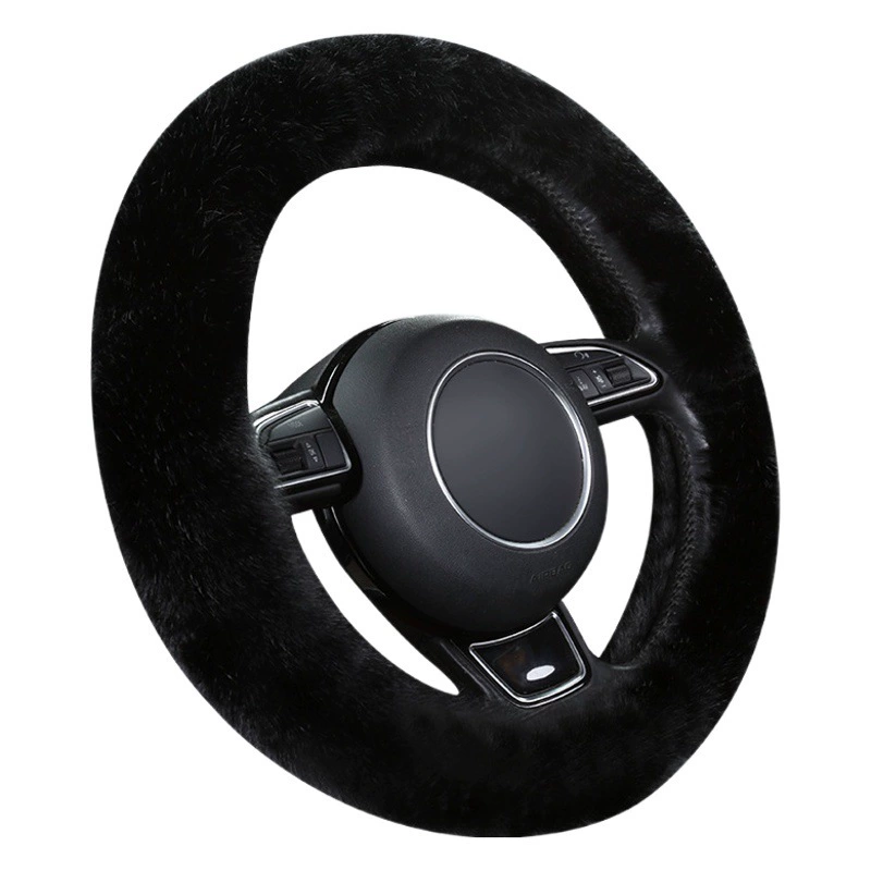 Автомобильные принадлежности автомобильный плюшевый чехол на руль унисекс короткий плюшевый вельветовый зимний теплый чехол для ручки Four Seasons