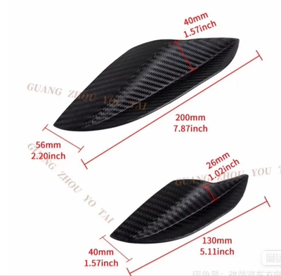 front shovel spoiler | Universal Fixed wind wing