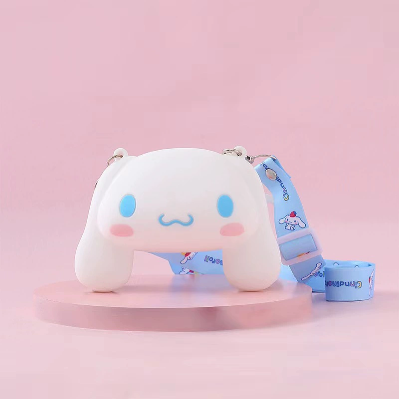 Children's bag, cartoon brand wallet, fashionable silicone shoulder bag
