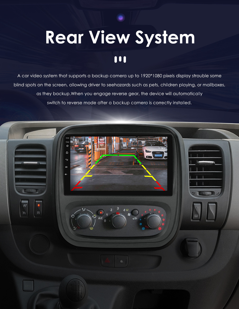 9 inch for 14-21 Renault Trafic 3 Opel Vivaro car Android large screen navigation GPS