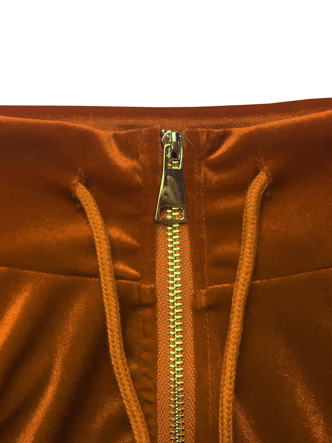 Women's Lapel Zip-up Cardigan And Trousers Two-piece Set_voghion.com