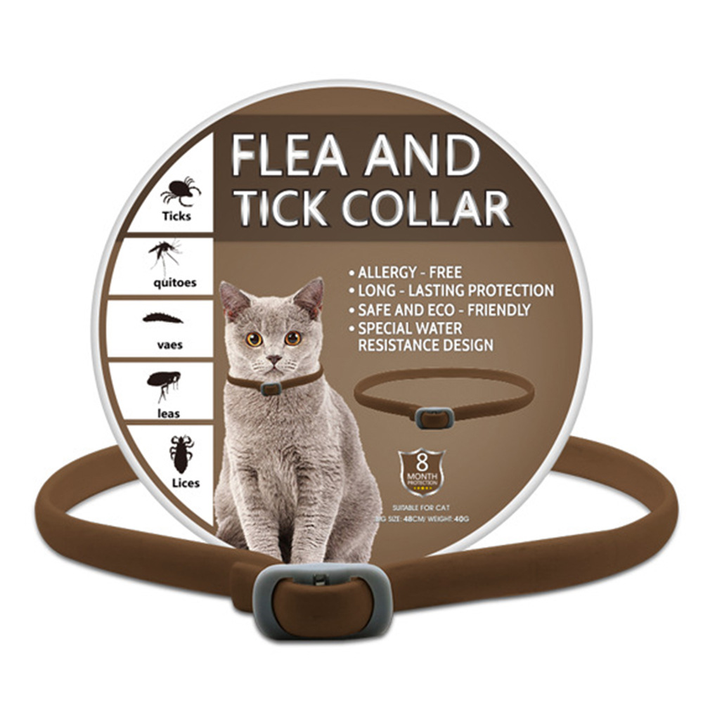 고양이 스타일의 커피색 혼합 소재 목걸이