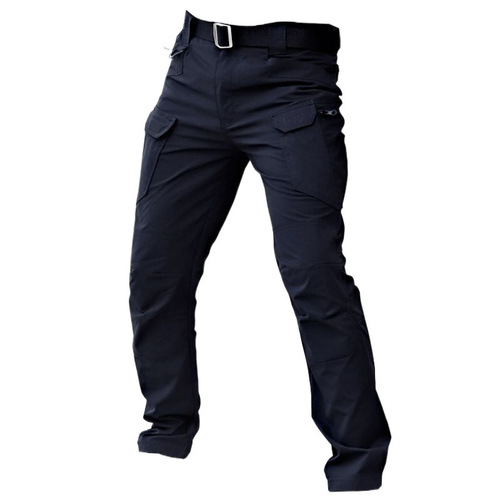 IX7 Summer Thin Men's Long Pants Outdoor Breathable Durable Military Pants Multifunctional Pockets Work Pants Nylon Quick-Drying Pants