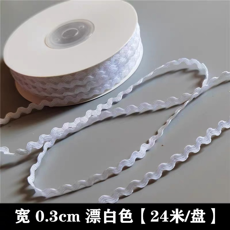 0,3 cm correas onduladas en forma de S correas de marinero correas de polipropileno ropa de encaje versátil accesorios de encaje decorativos hechos a mano