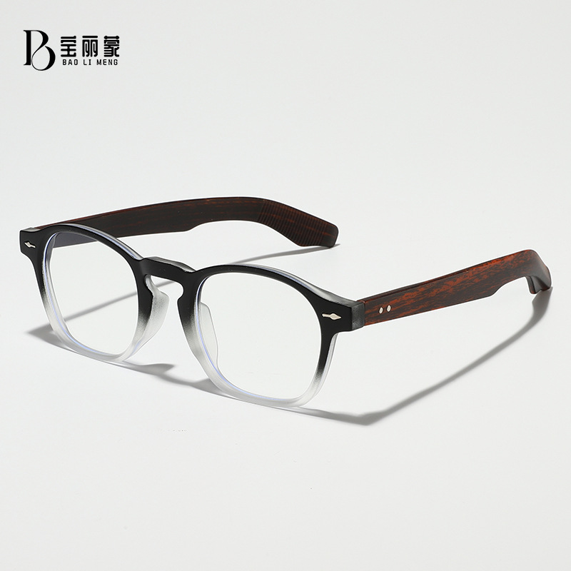 Moda TR90 anteojos de luz azul para hombres y mujeres anteojos de miopía coreana simple inins anteojos de luz plana retro marco de gafas versátil