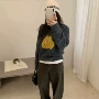 松弛宽松秋冬套头针织衫