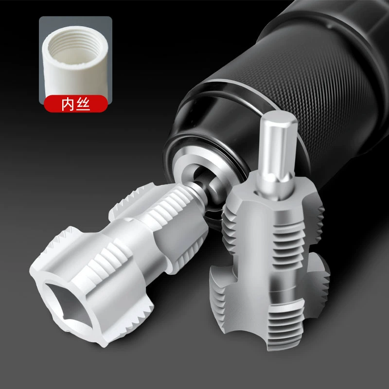 Электрический резьбонарезной станок для водопроводных труб, открывалка для внутренней резьбы водопроводных труб PPR 1/2 дюйма и 3/4 дюйма, набор инструментов для пластиковых труб из ПВХ.