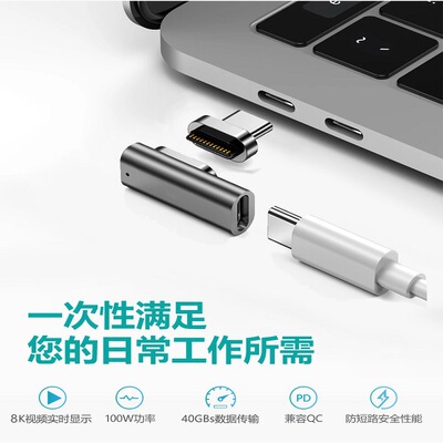 Cross border new pattern Mini TypeC Magnetic Adaptors USB-CMagsafe3 compatible Thunderbolt4USB4