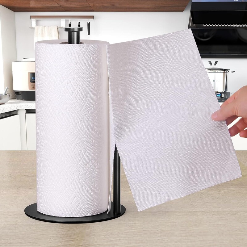 Cross-Border Vertical Paper Towel Holder Stainless Steel Base Kitchen Paper Towel Roll Holder Bathroom Kitchen Countertop Large Size Roll Holder Cross-Border Vertical Paper Towel Holder Stainless Steel Base Kitchen Paper Towel Roll Holder Bathroom Kitchen Countertop Large Size Roll Holder
