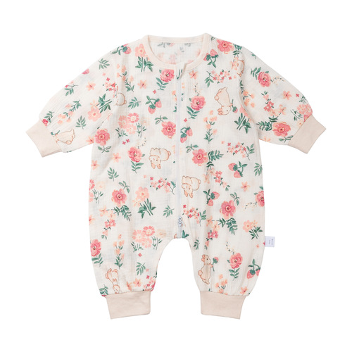 Baby gauze cotton split-leg sleeping bag baby children's all-season sleeping bag newborn air-conditioned room pure cotton anti-kick quilt