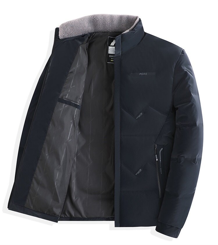 Piumino uomo invernale giacca in cotone con collo alto moda_voghion.com