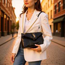 链条包包女通勤大容量Y家新款腋下包时尚单肩包杨树林百搭云朵包