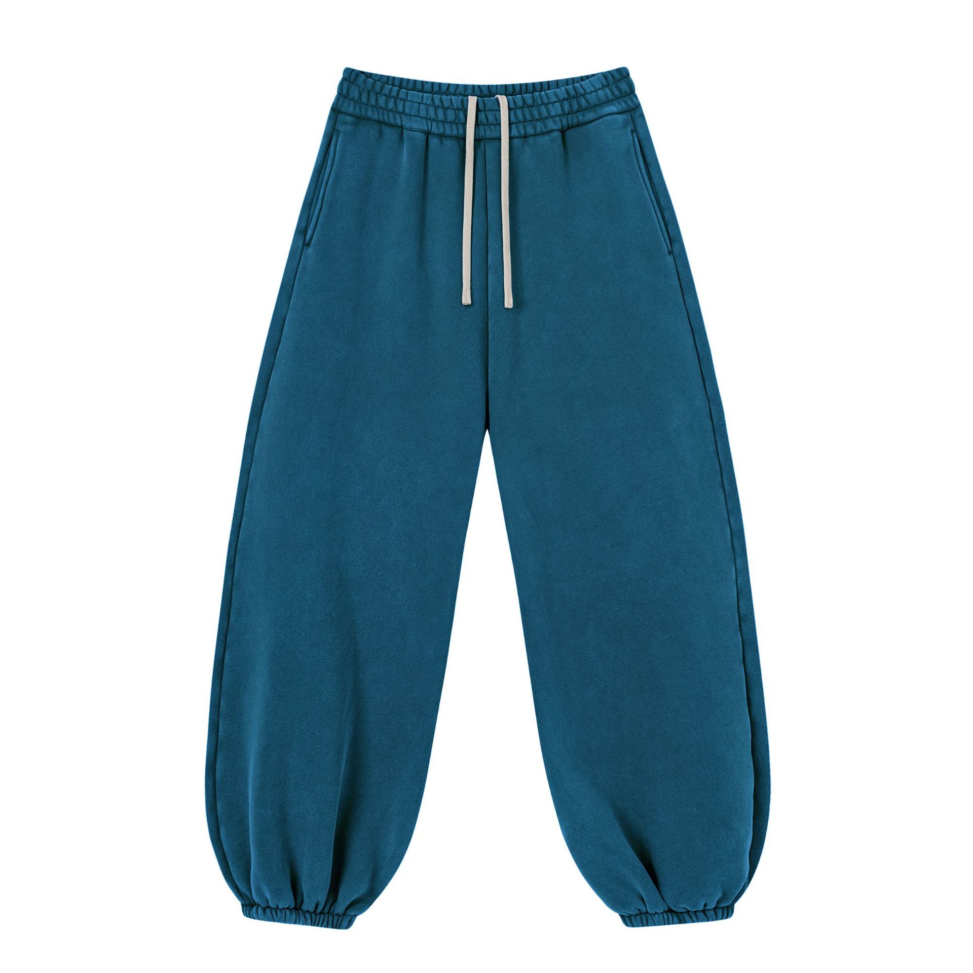2026 nuevos pantalones de calzado nuevos productos de terciopelo grueso pantalones deportivos ociosos largos de estilo masculino de moda americana pantalones de guardia puros