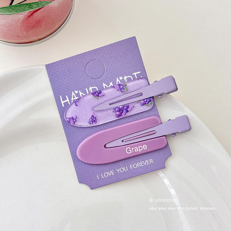 Flores rosadas pinzas de cabello 2025 nueva dulce frente lateral de la mujer frange pinzas de cabello rotas lindas pinzas de boca de pato sin marcas