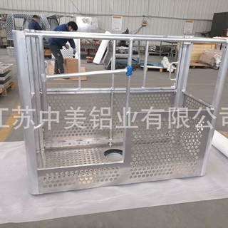 工厂按图按需定制工程车辆用铝合金作业平台  铝合金作业高空斗