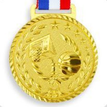 Baloncesto 310 (oro y plata cobre tres colores) 6,5 cm
