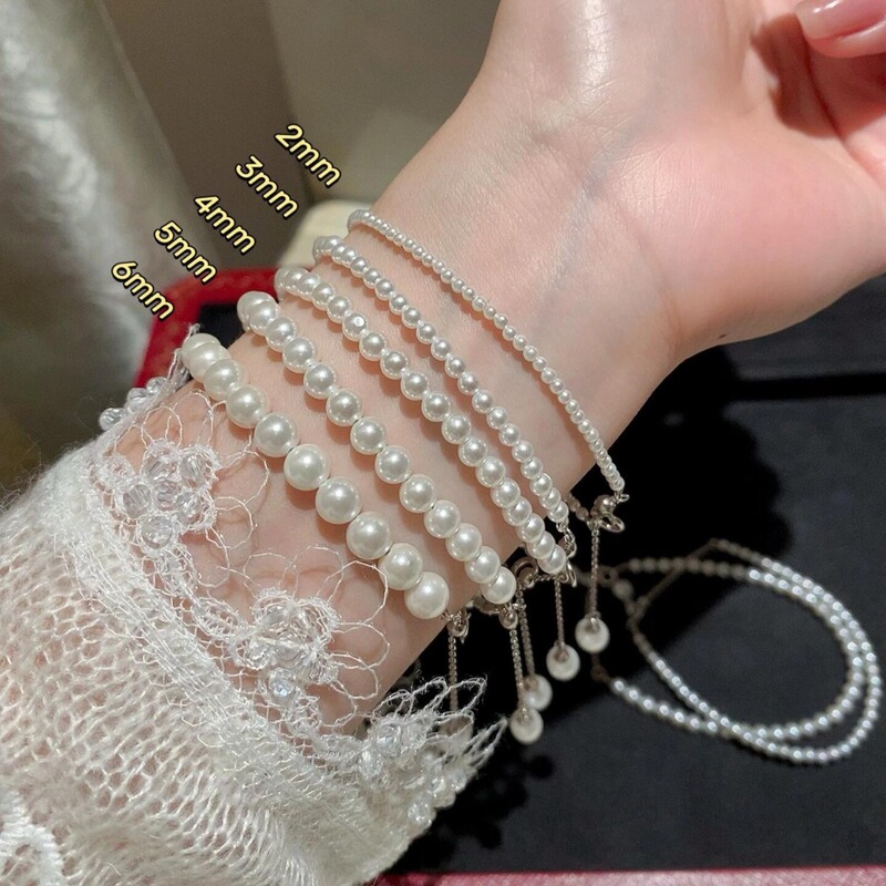 S925 Sterling Silver 650 Color Shijia Baby Pearl Bracelet Women's Simple Niche Design All-match Zipper Bracelet