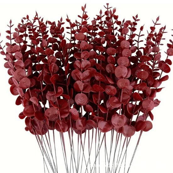 模擬緑の植物人工ユーカリの葉 38 センチメートルシングルユーカリの葉模擬緑の植物の花束クロスボーダー家の装飾花|undefined