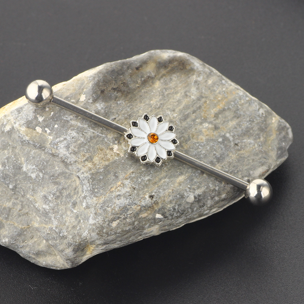 Labret piercing jewelry detail image