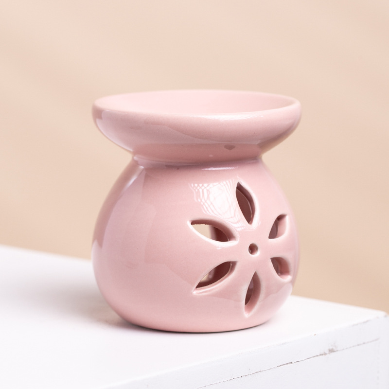 Logos personalizados aromáticos conjuntos de lámparas de aceite esencial con accesorios nórdicos románticos dormitorio vela de cerámica horno de aceite esencial