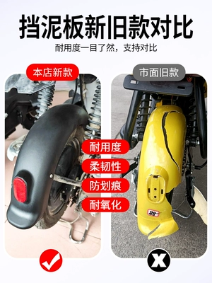 Electric vehicle fender, vehicle rear wheel mudguard suitable