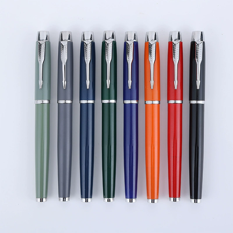 Ручка для бизнес-подписи металлический стержень нейтралитет водяная ручка жемчужная ручка подарочная ручка поддержка надписи на заказ Логотип