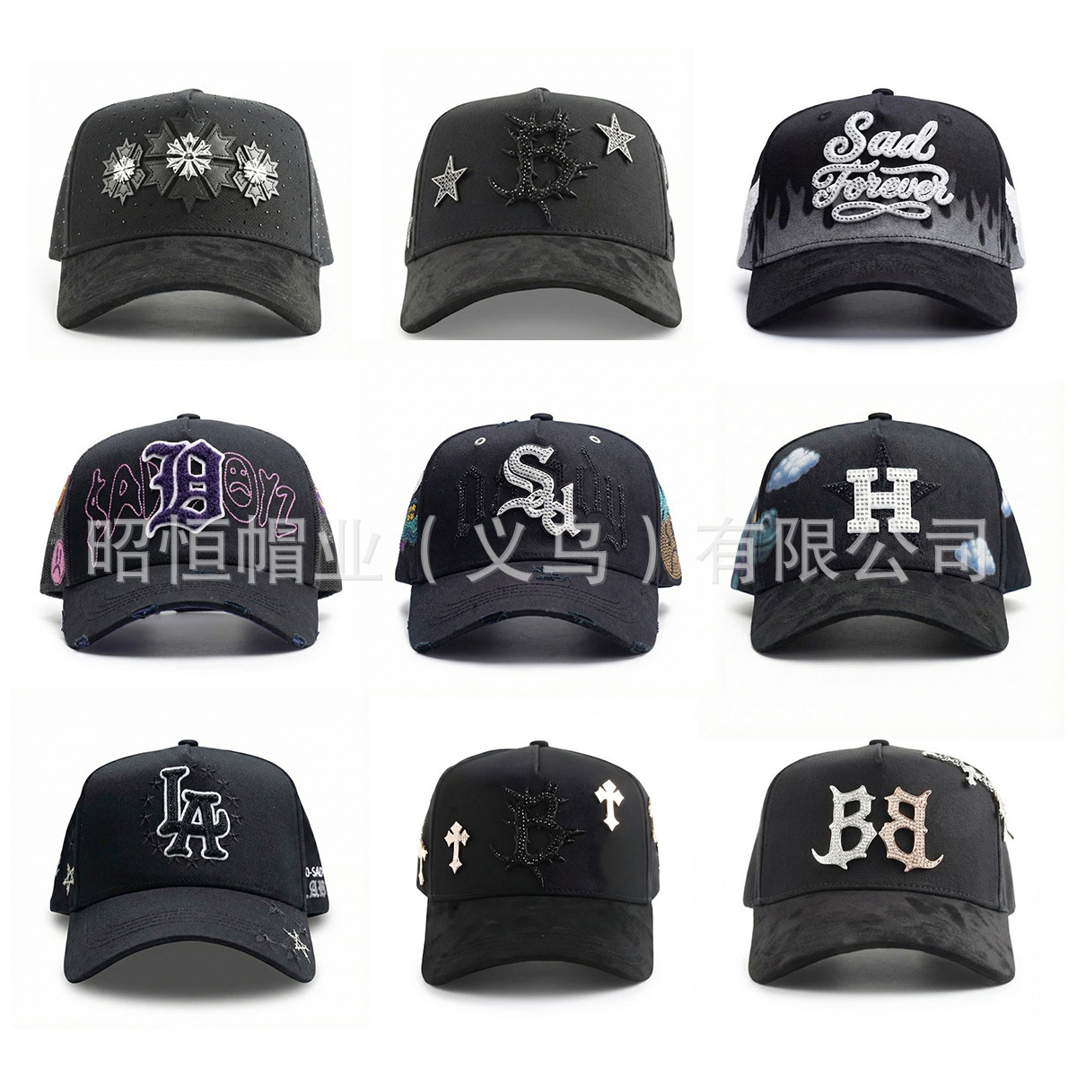 Comercio exterior transfronterizo de Nueva York sombreros de cara pequeña ajustable bordado lengua de pato estilo coreano sombreros de béisbol para hombres y mujeres al aire libre