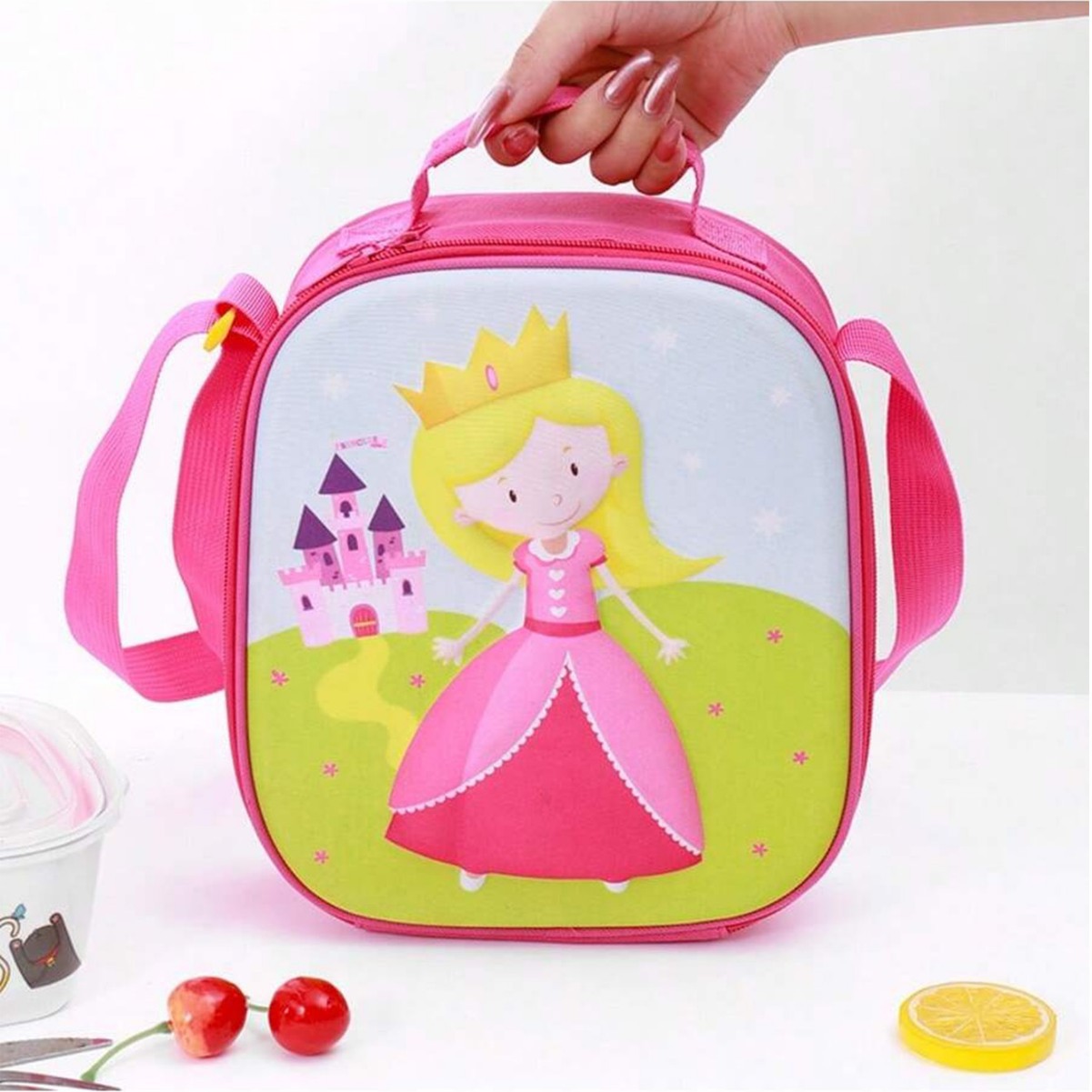 Nuevo paquete de aislamiento de dibujos animados 3D transfronterizos bolsas de bento portátiles para niños bolsas de hielo plegables bolsas de aislamiento de dibujos animados estudiantes caja de almuerzo