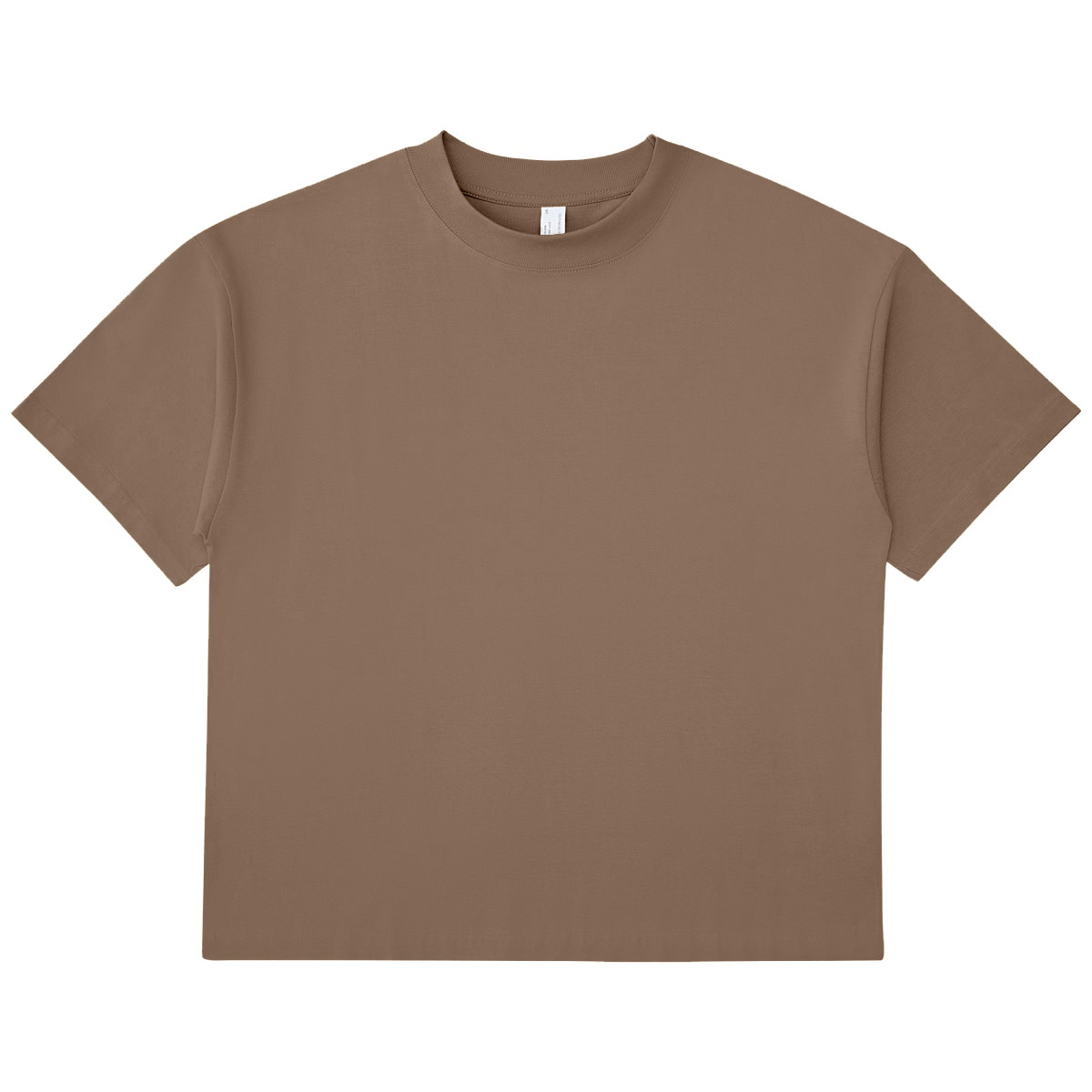 LVLV ropa de Hombre | Hombres de hilo ancho camiseta Niebla manga corta High Street hombres y mujeres pareja tierra color nicho marca de moda americana