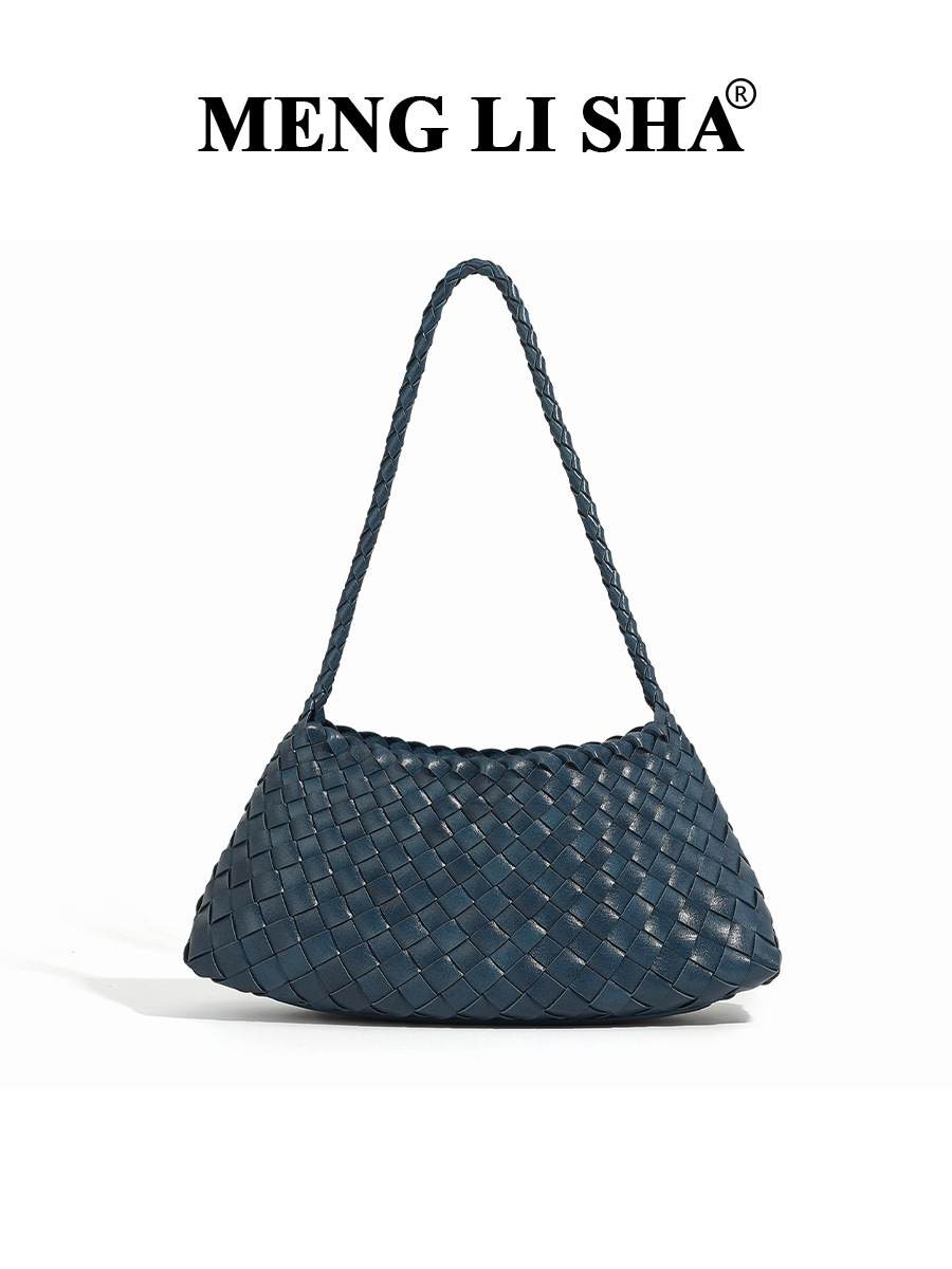 Retro woven universal one-shoulder bag